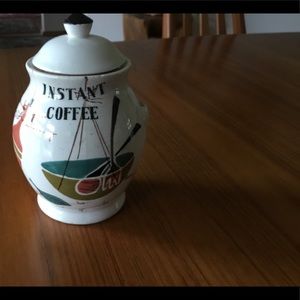 Vintage Atomic Coffee Canister 1960s